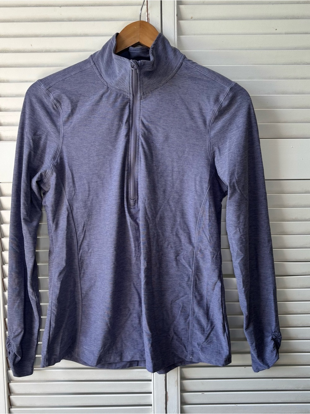 Layer 8 Purple Half Zip Pullover Size M